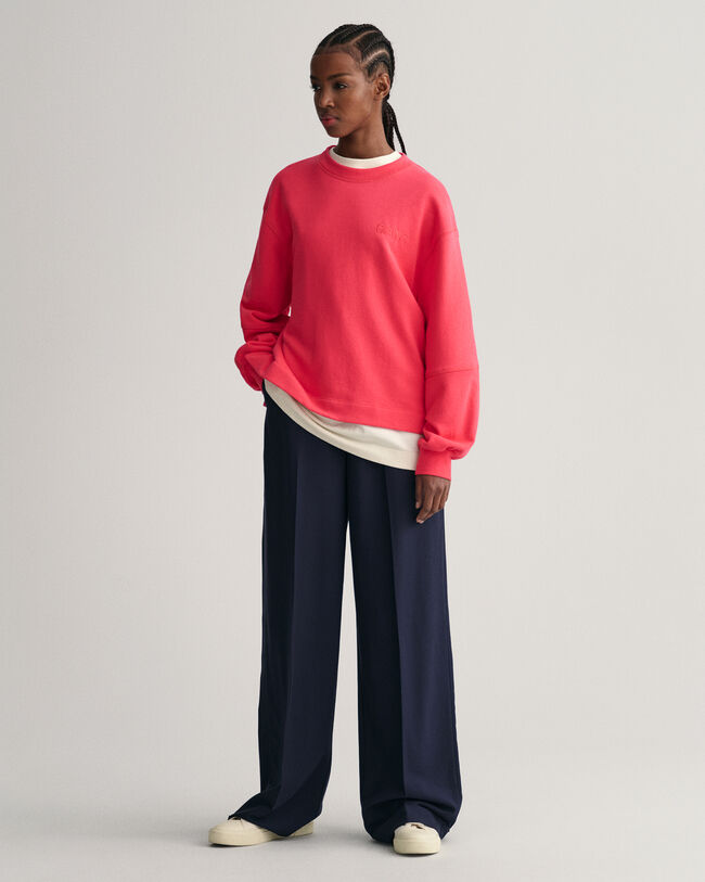 Logo sweatshirt med vid &auml;rm