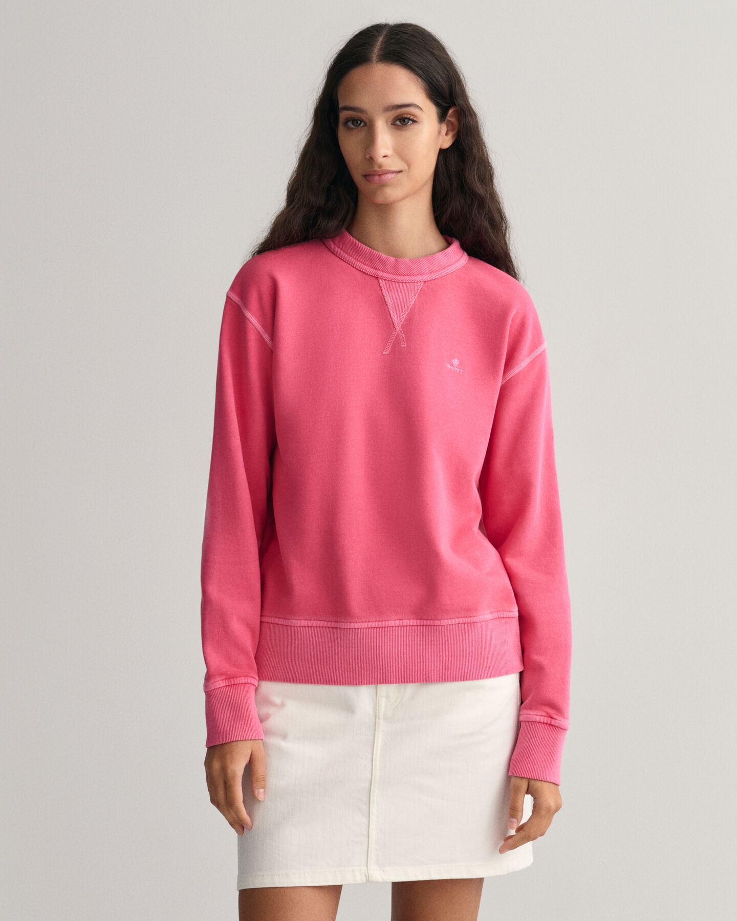 Sunfaded rundhalsad sweatshirt
