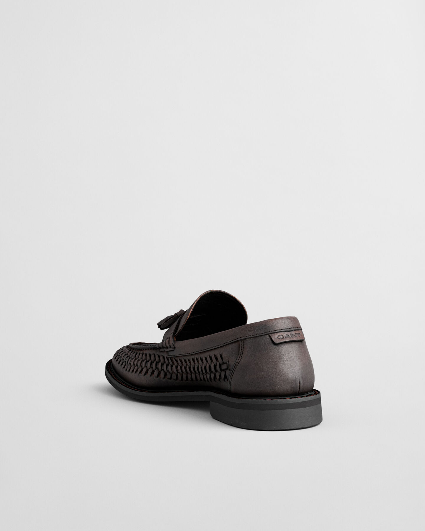 Lozham loafers i fl&auml;tat skinn