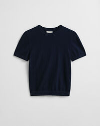 Lätt kortärmad rundhalsad tröja