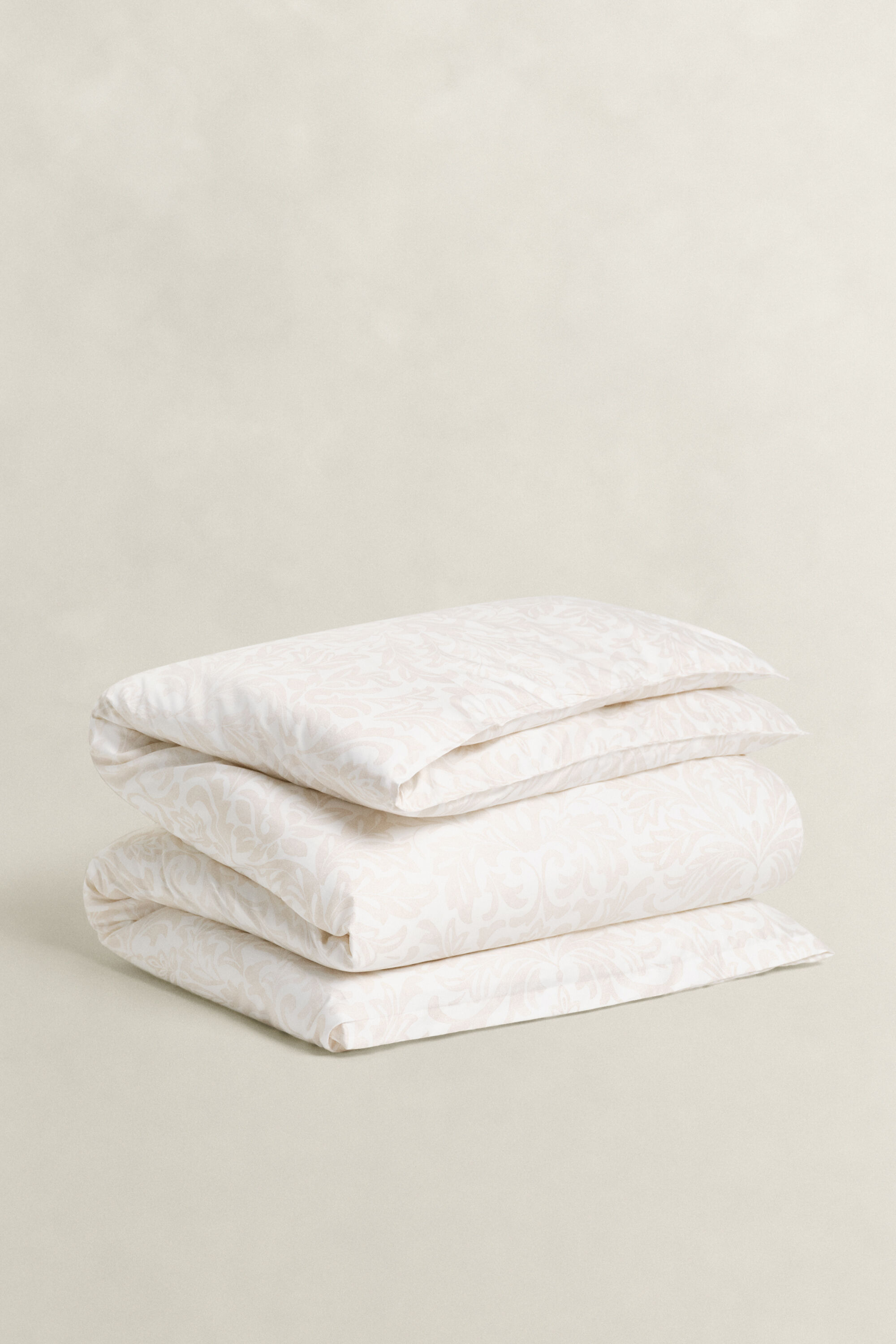 Lövmönstrat påslakan, dubbel