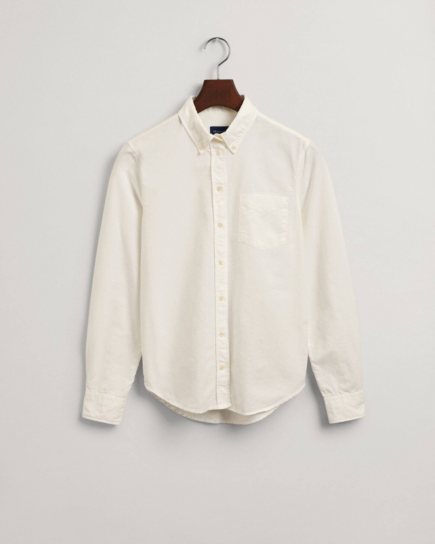 Regular fit plaggfärgad oxfordskjorta