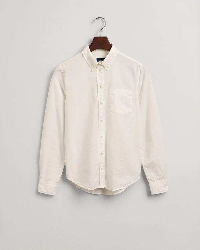 Regular fit plaggfärgad oxfordskjorta