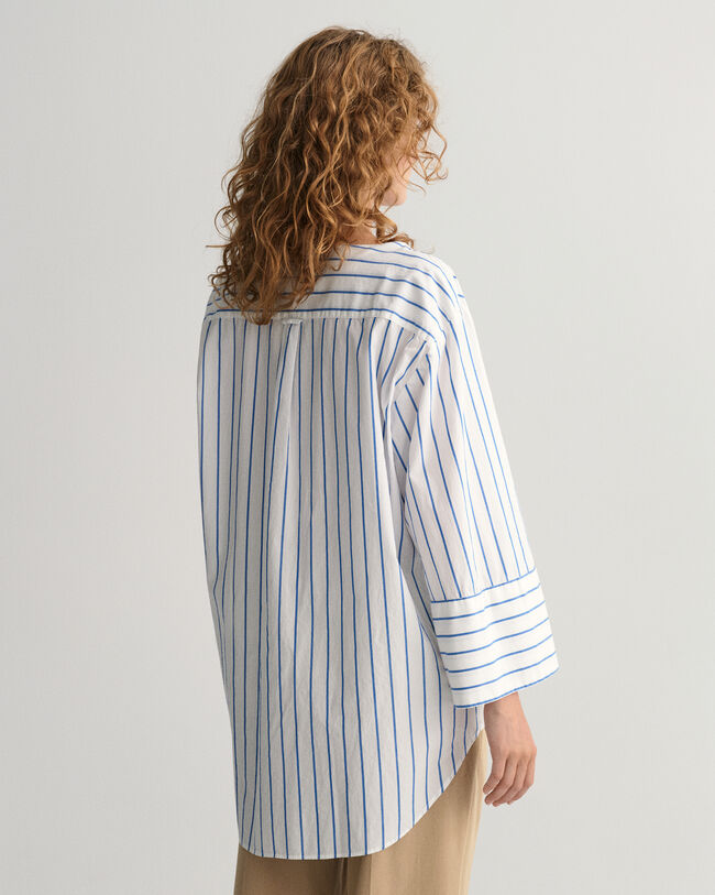 Relaxed fit Popover randig skjorta