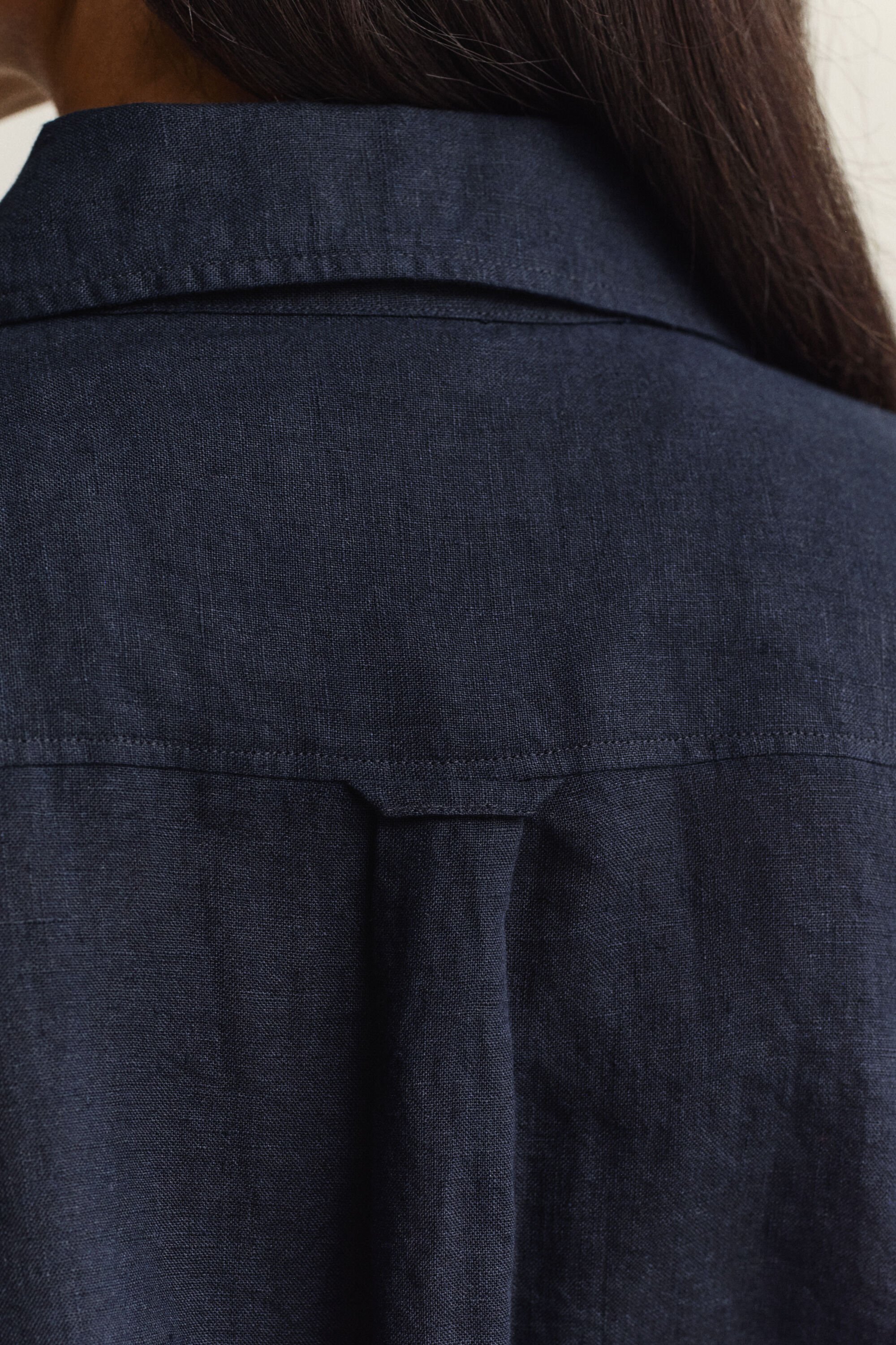 Relaxed fit linneskjorta