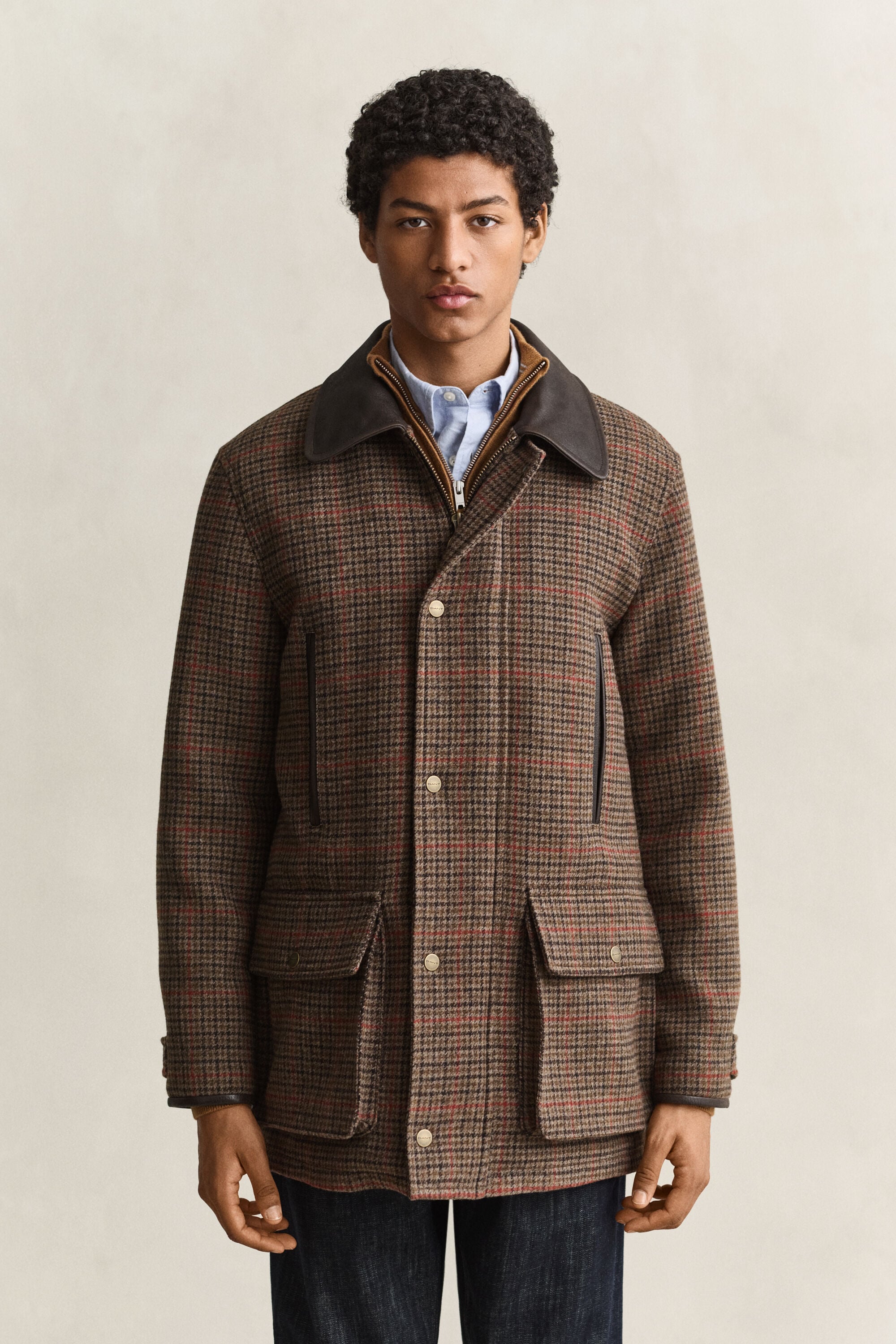 Jacka i decker-stil i brittisk tweed