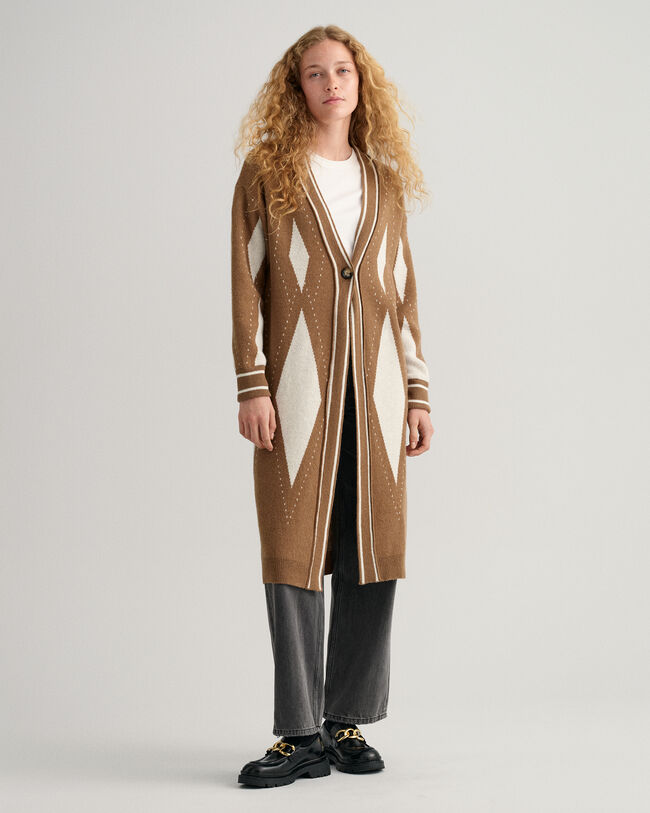 Argyle l&aring;ng kofta