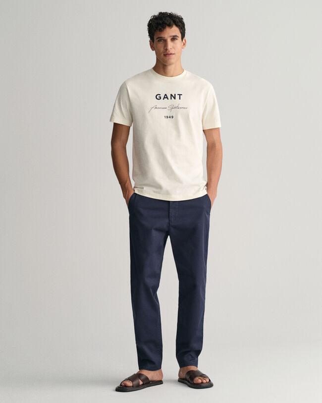 T-shirt med GANT-tryck