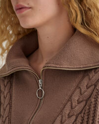 Cable Half-Zip tröja