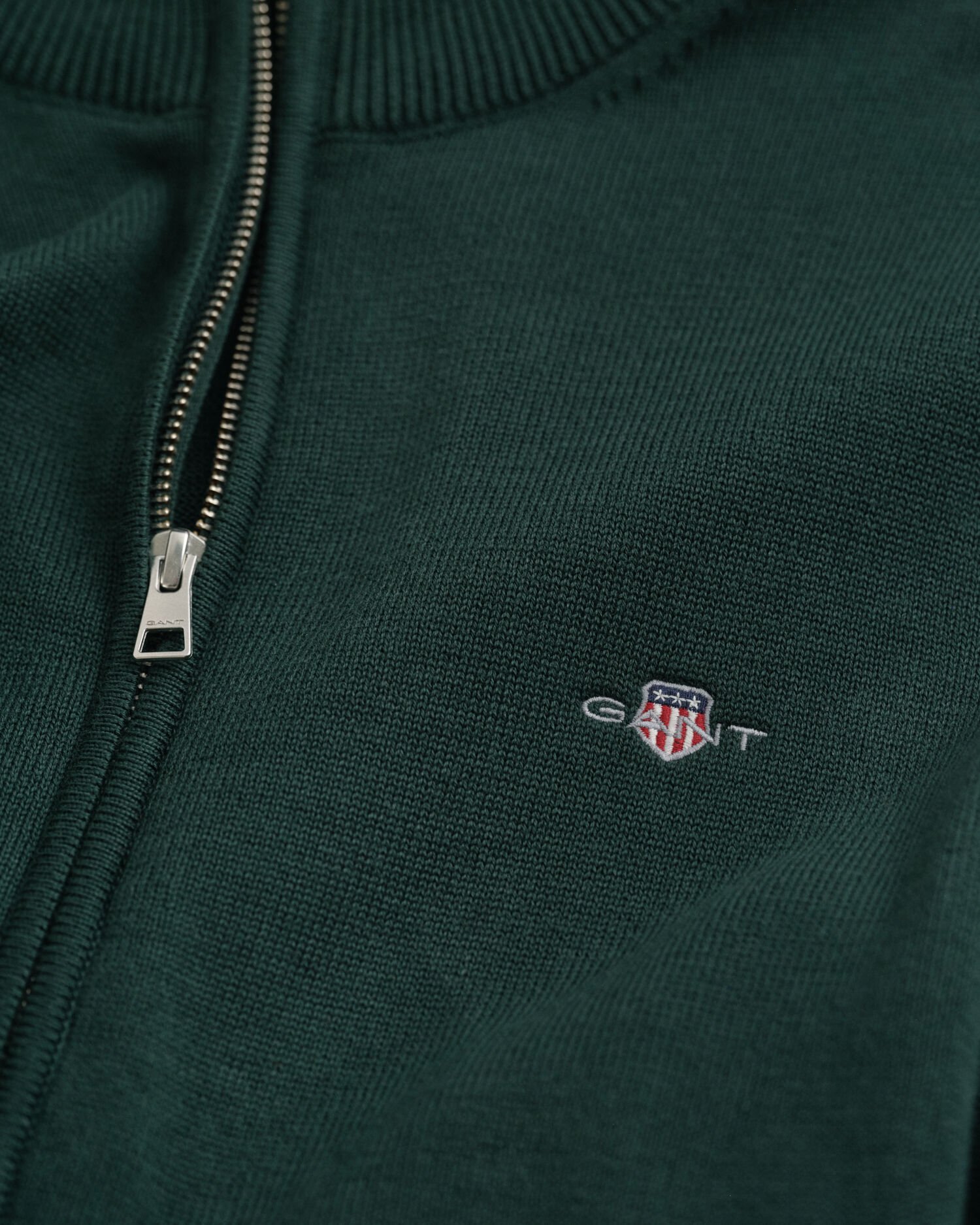 Casual Cotton kofta med dragkedja