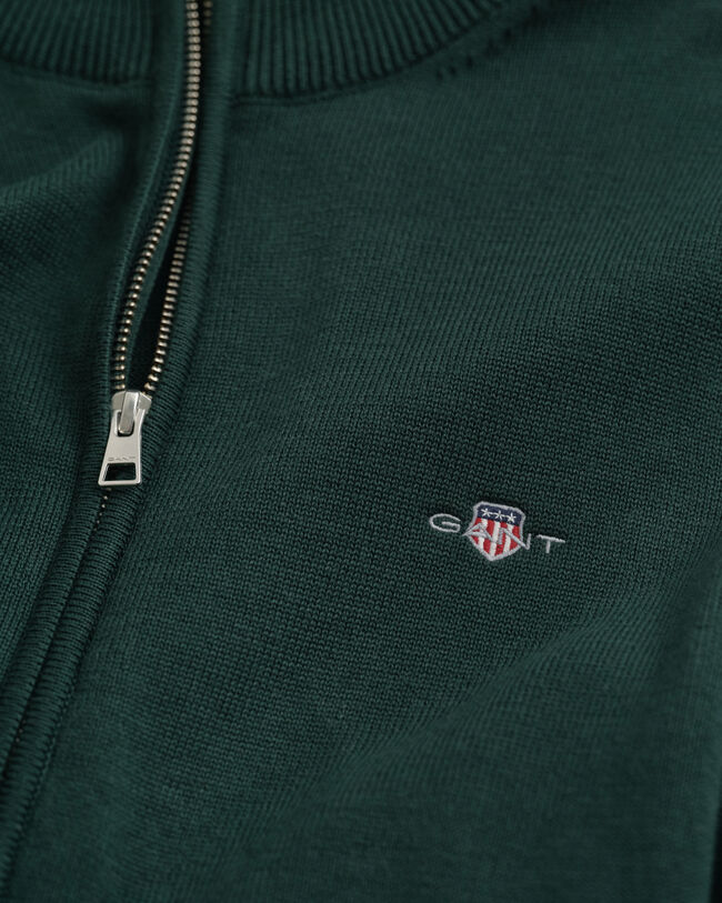 Casual Cotton kofta med dragkedja