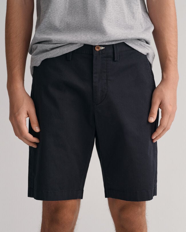 Hallden slim fit twillshorts