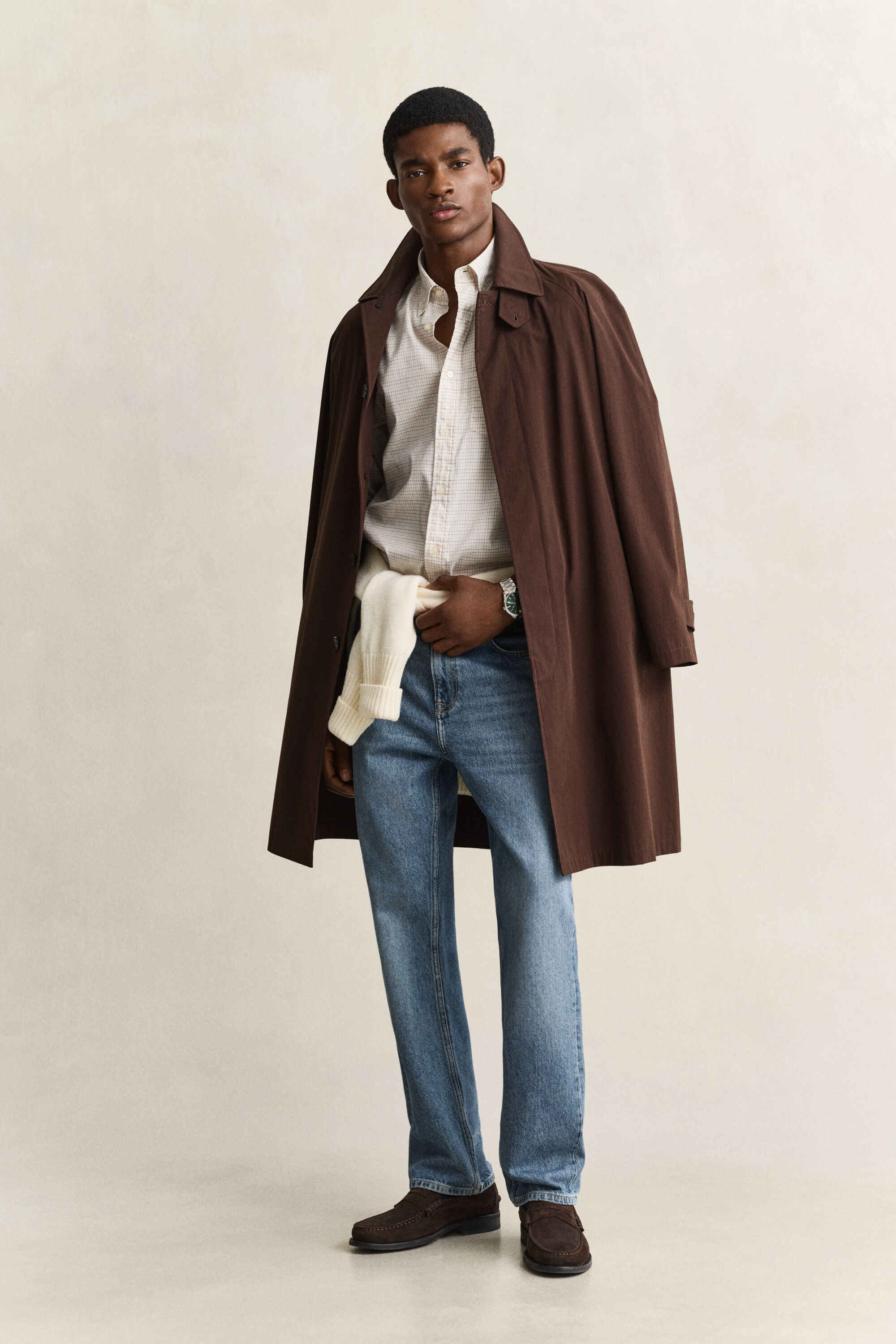 Gant x Yale rutig oxfordskjorta