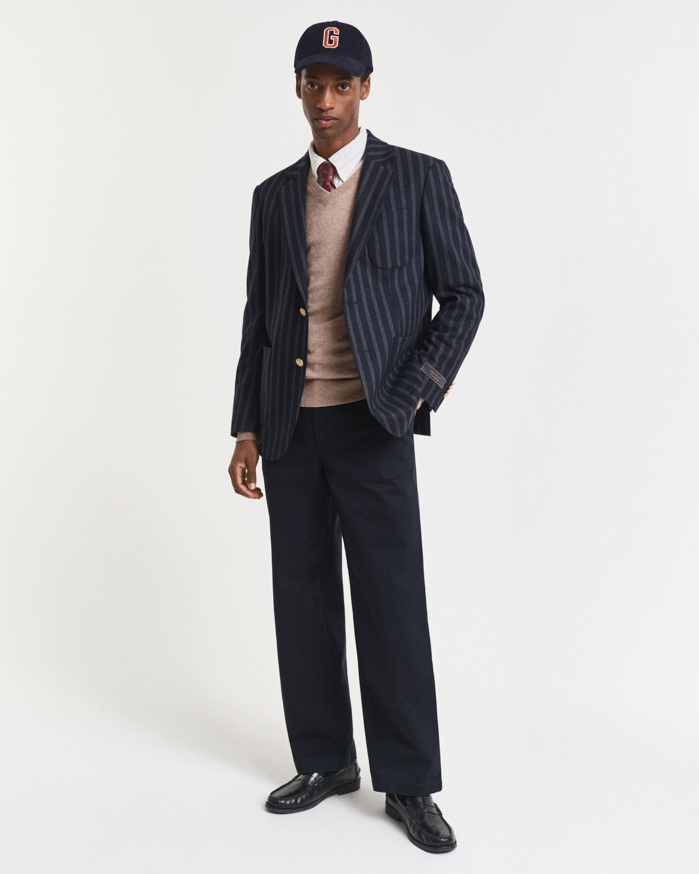 V-ringad tröja i superfin lammull