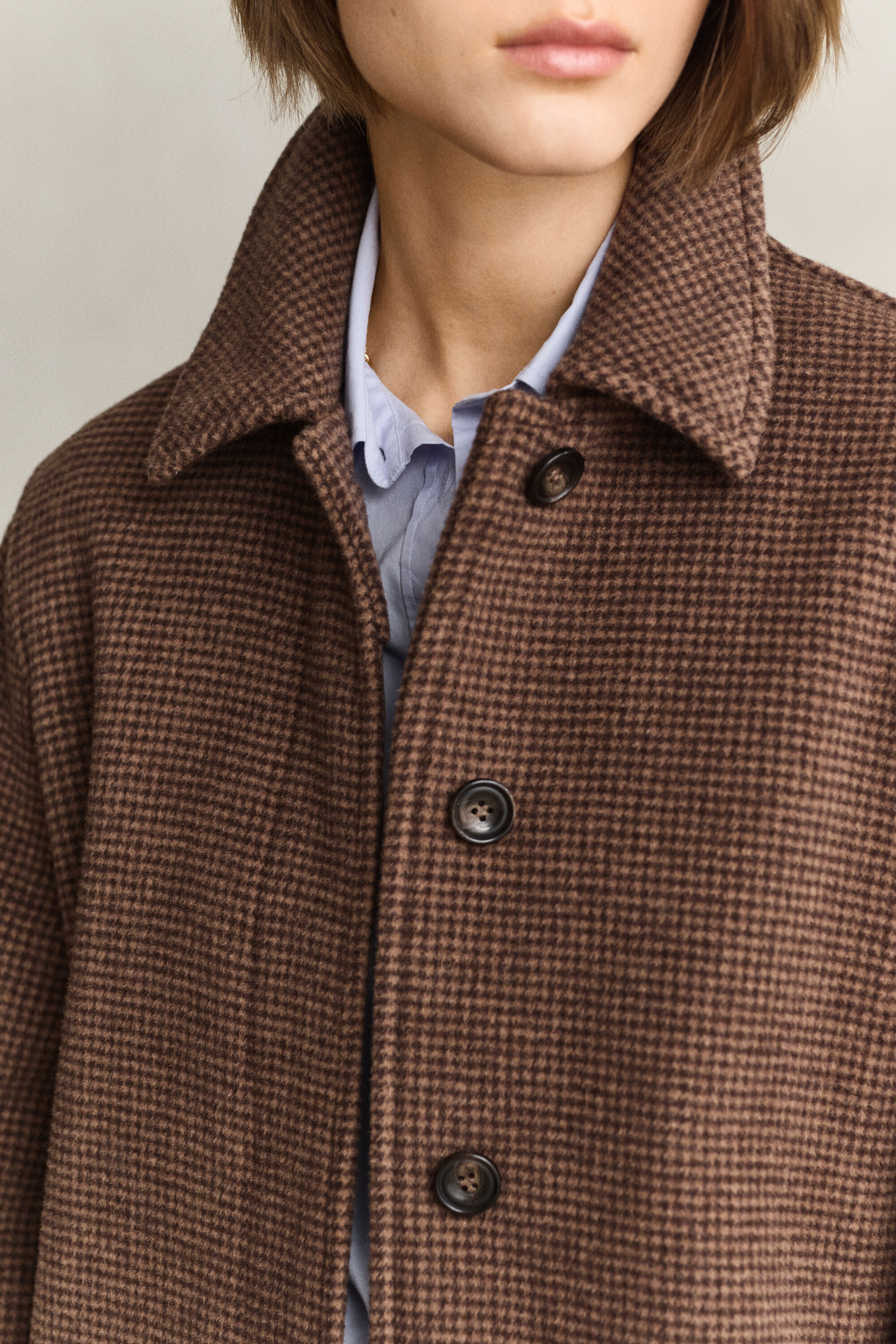 Car Coat i ullblandning