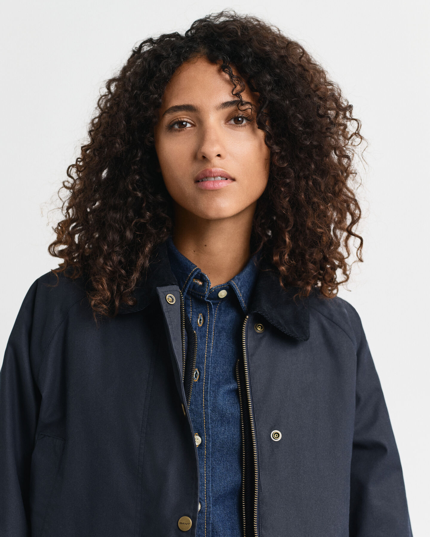 Double Decker-jacka i vaxad bomull