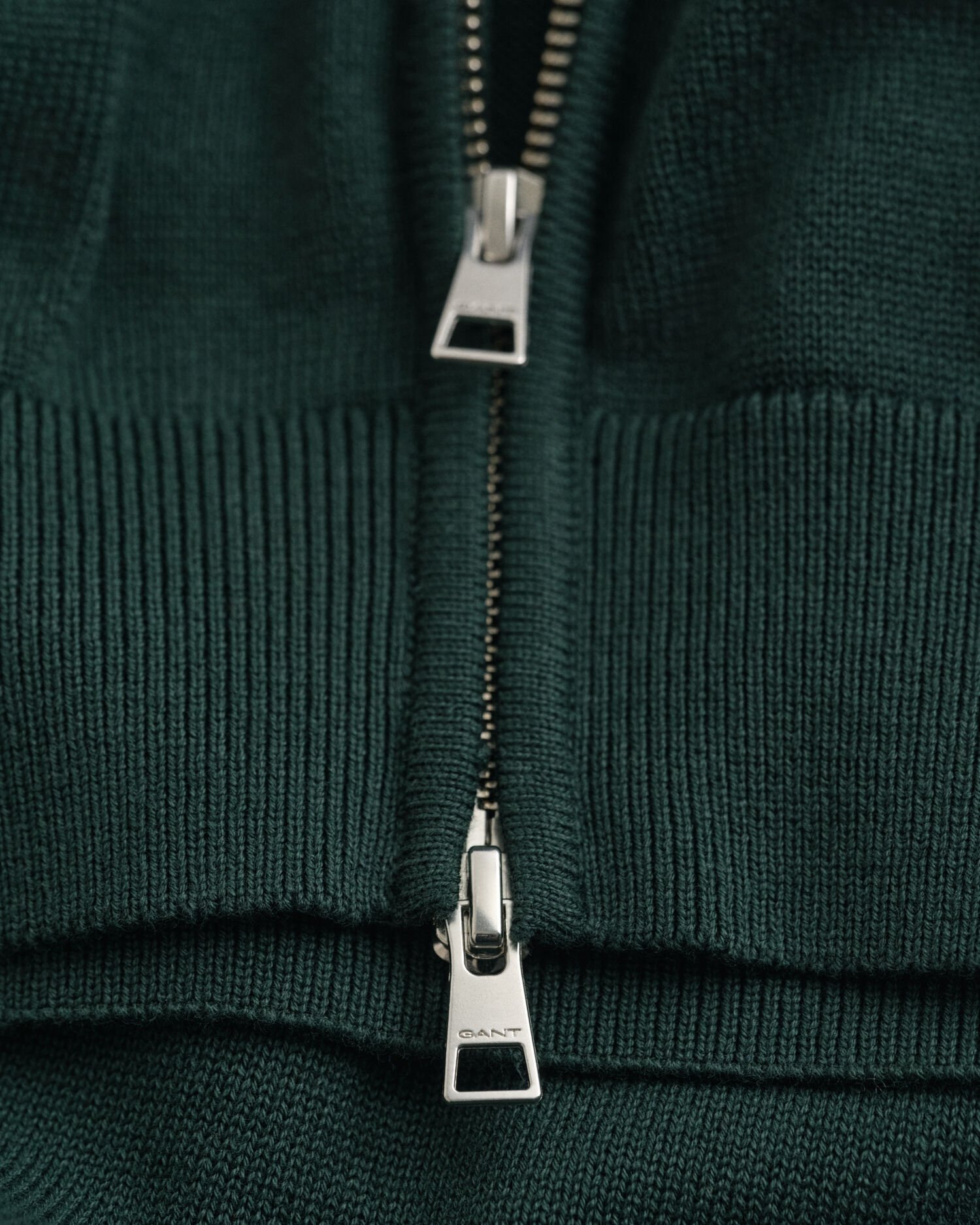 Casual Cotton kofta med dragkedja