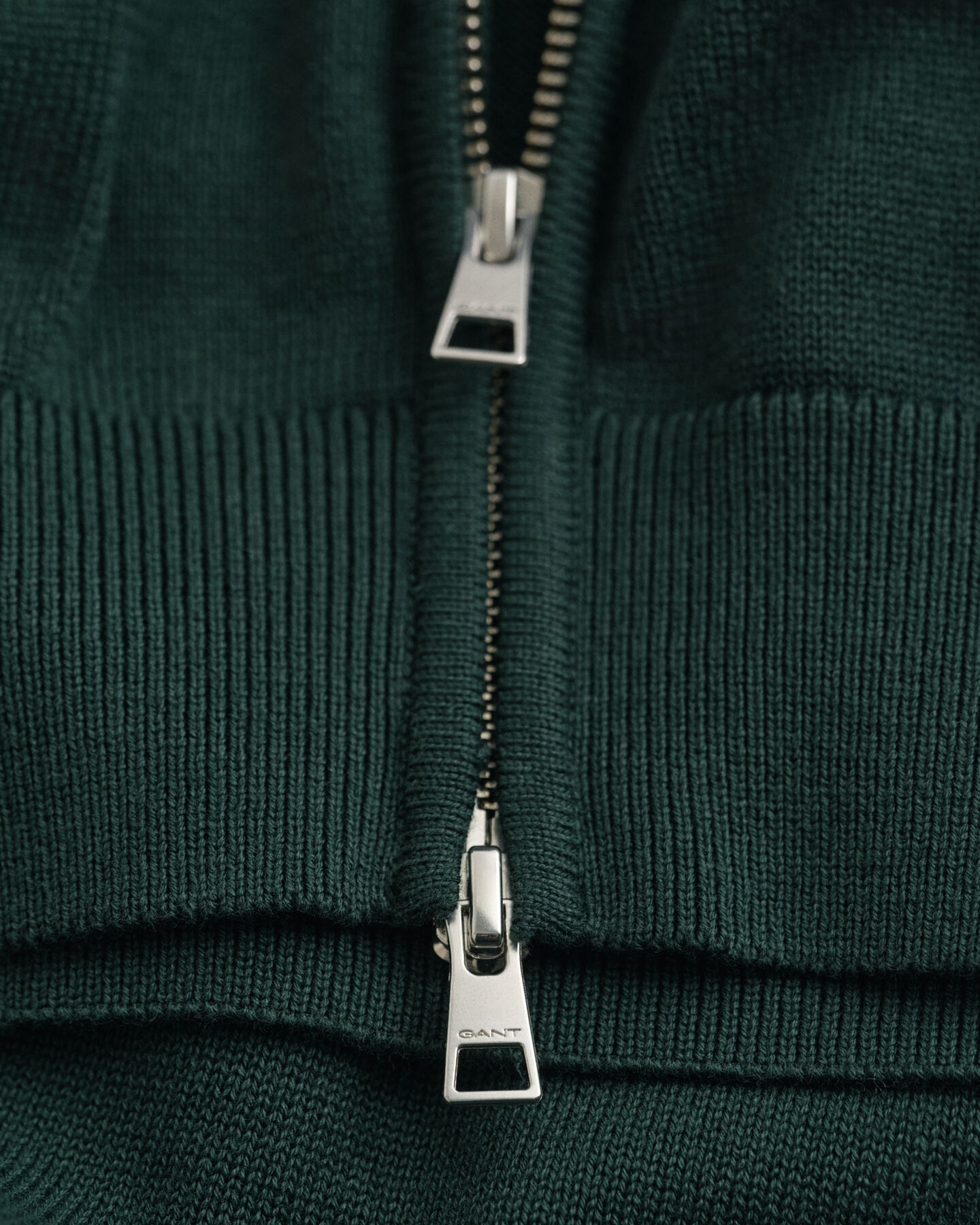 Casual Cotton kofta med dragkedja