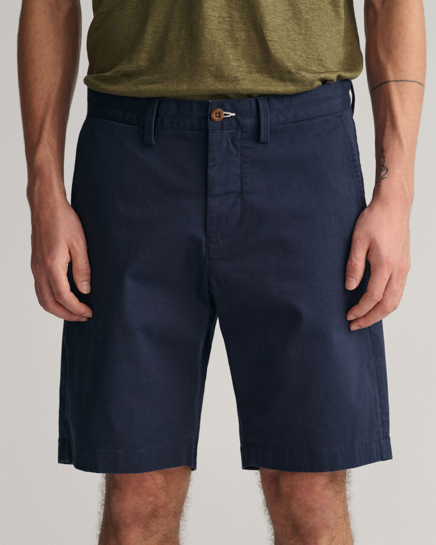 Hallden slim fit twillshorts