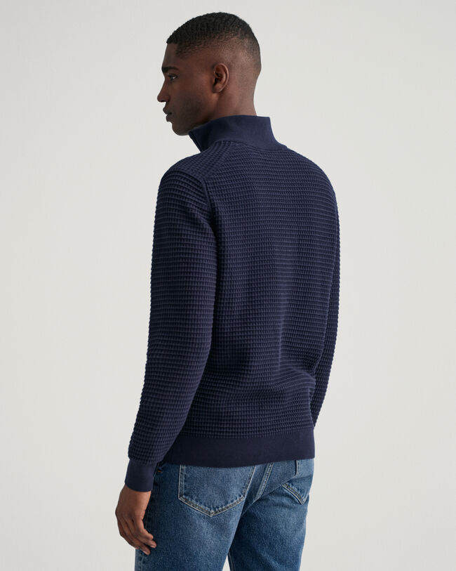 Half-zip bomullströja