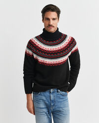 Polotröja med Fair Isle-mönster