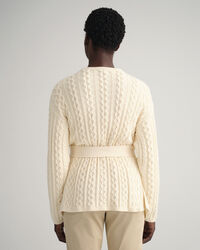 Kabelstickad omlottkofta