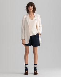 Detail långärmad T-shirt med sprund