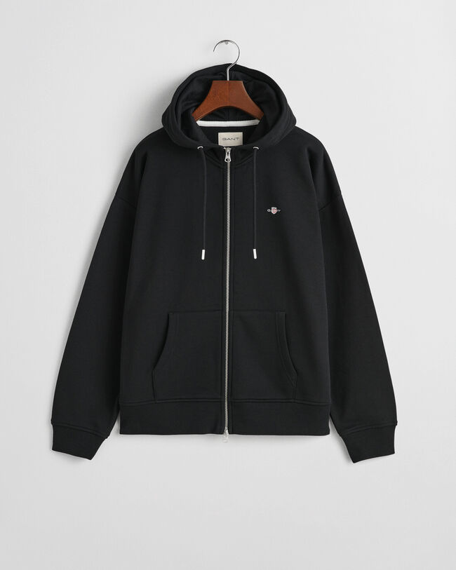 Shield hoodie med dragkedja