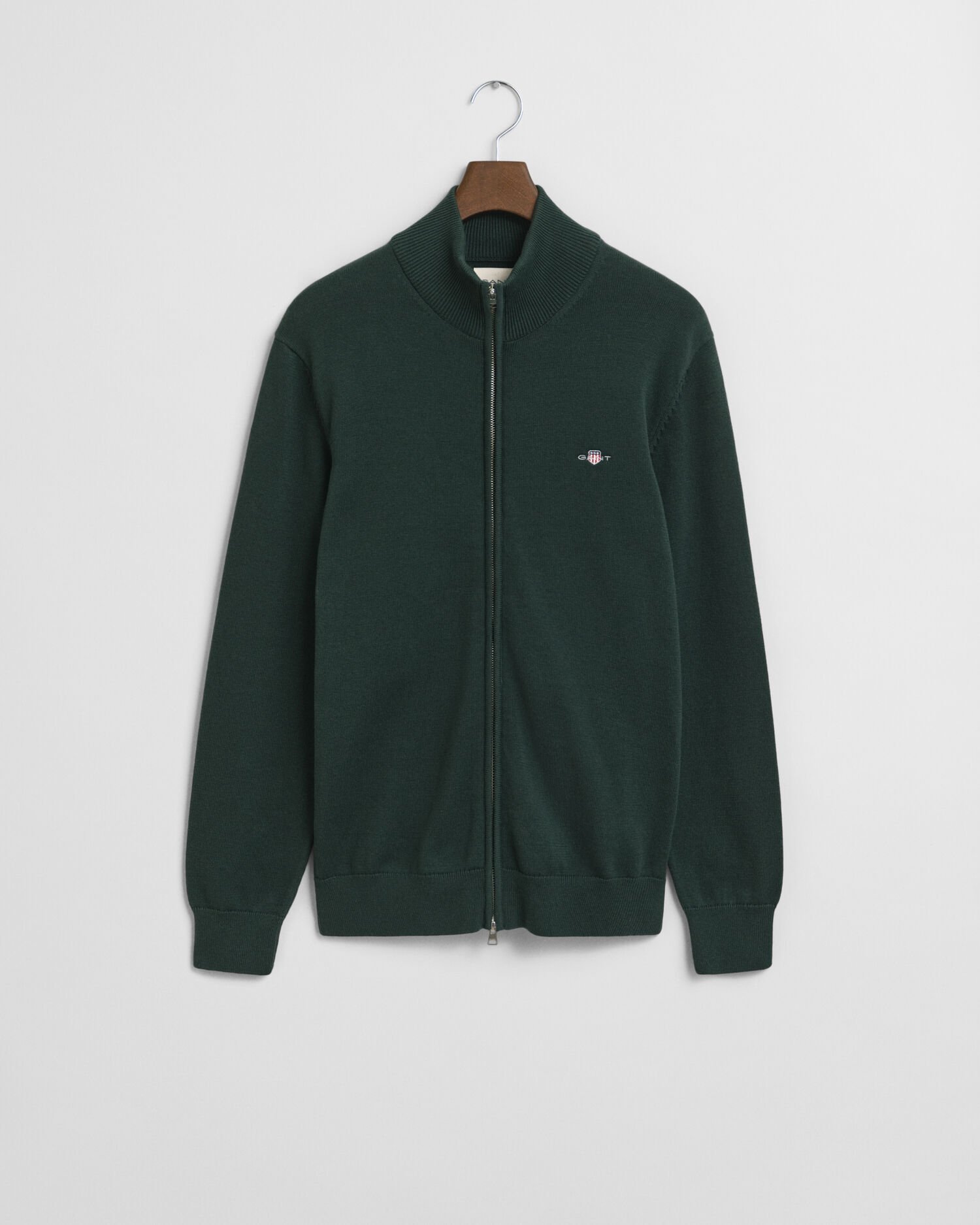 Casual Cotton kofta med dragkedja