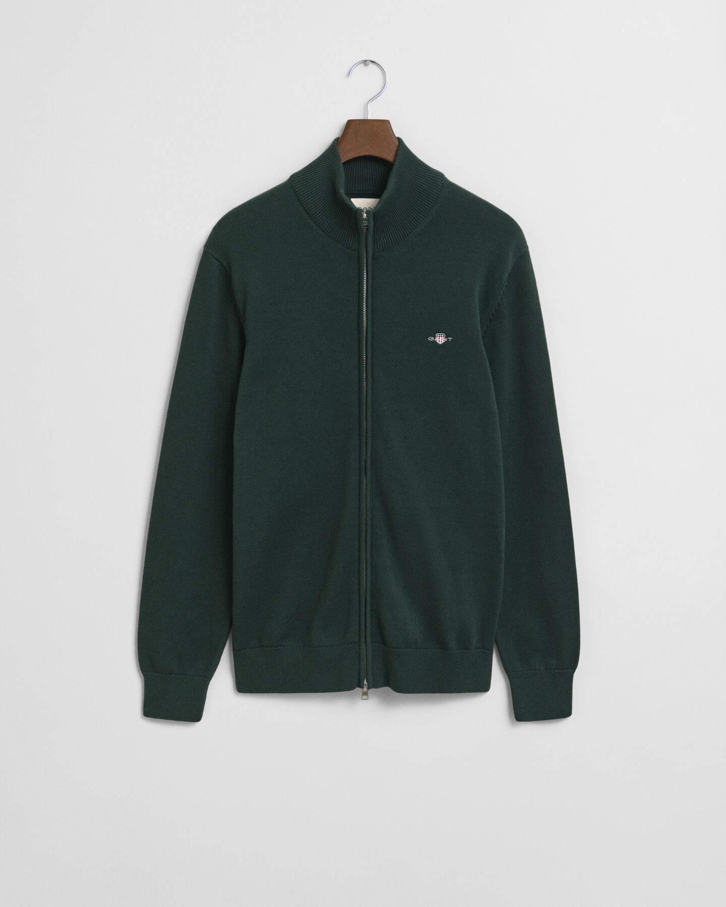 Casual Cotton kofta med dragkedja