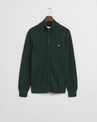 Casual Cotton kofta med dragkedja