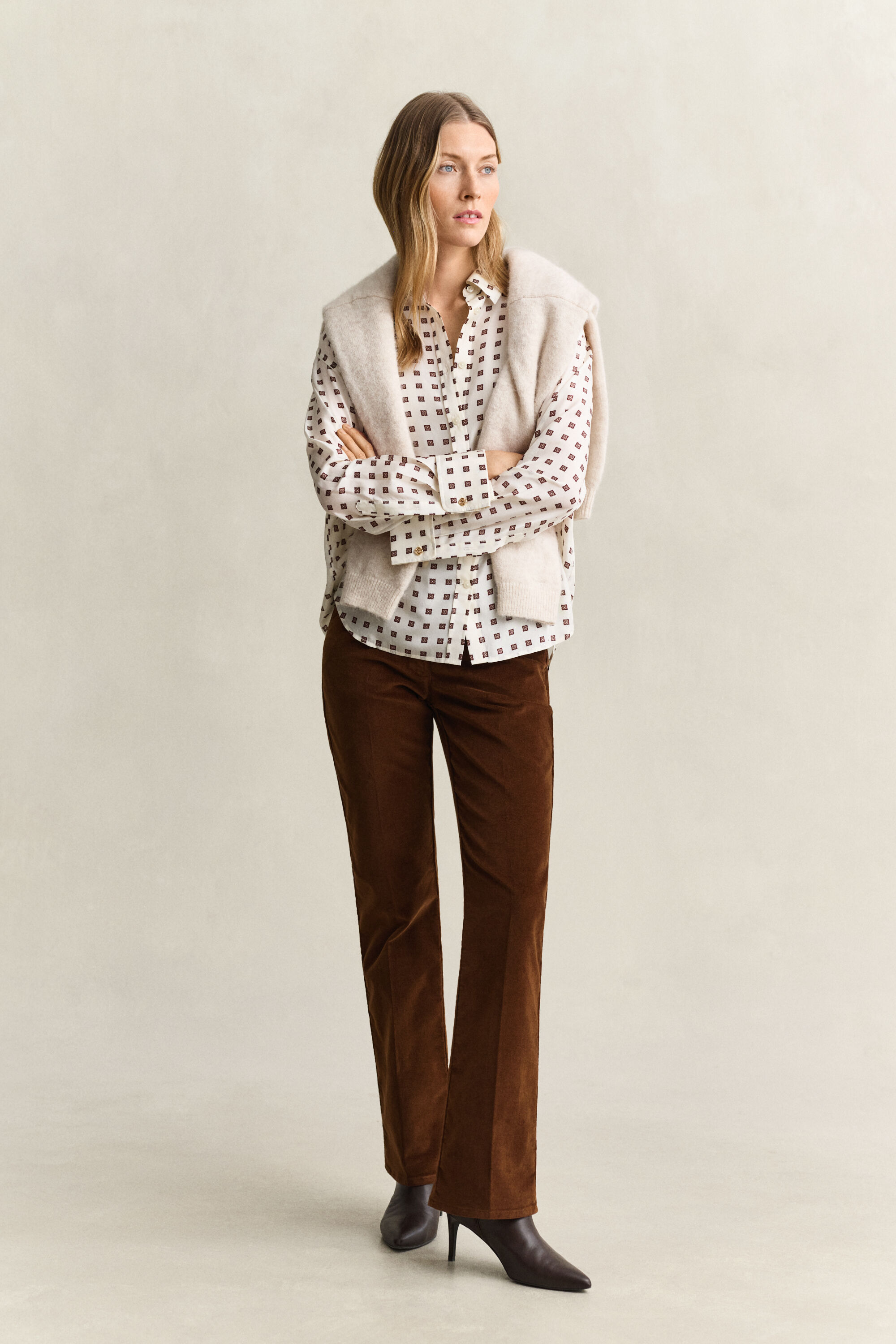 Blus i habotai-silke