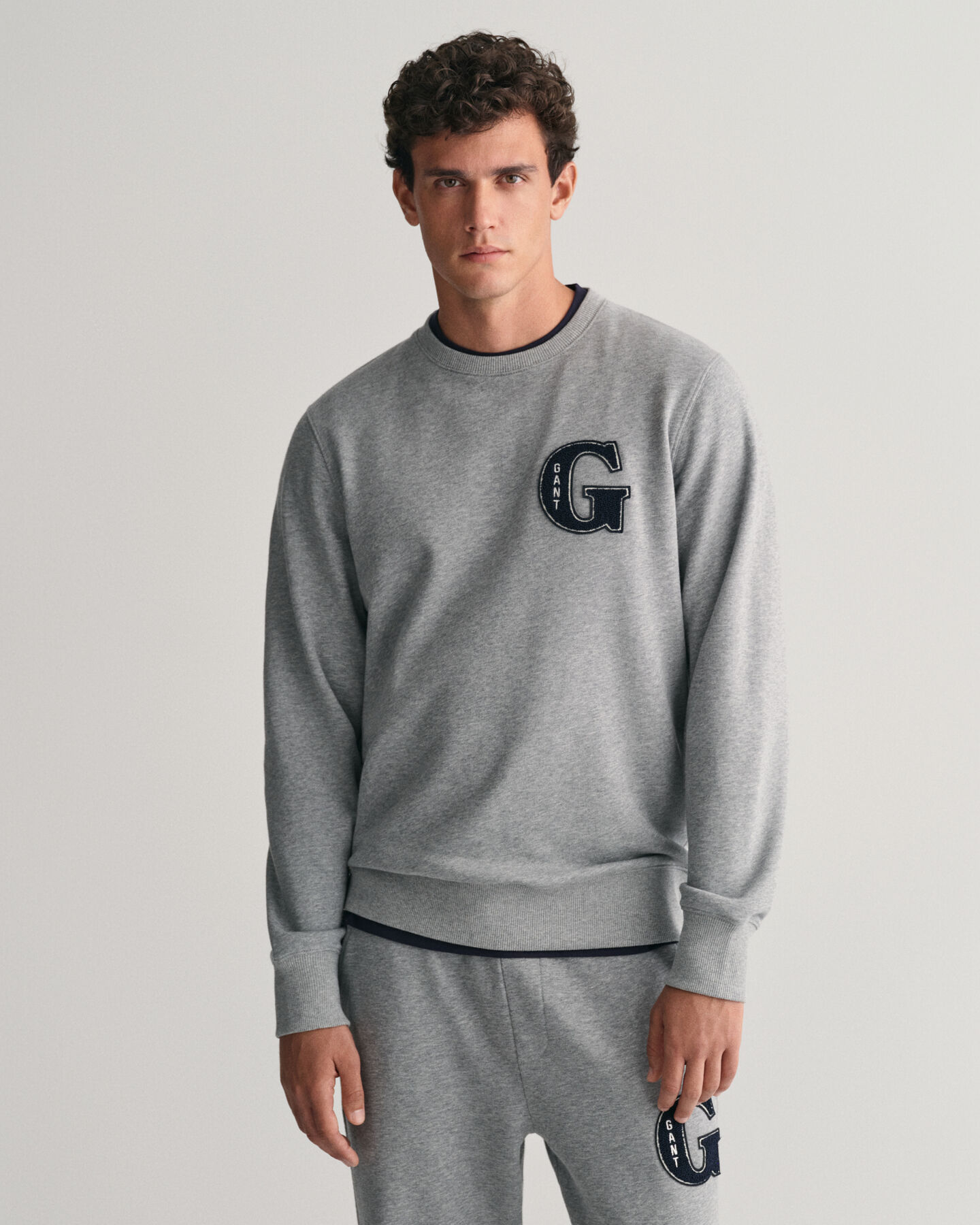 G Graphic sweatshirt med rund hals