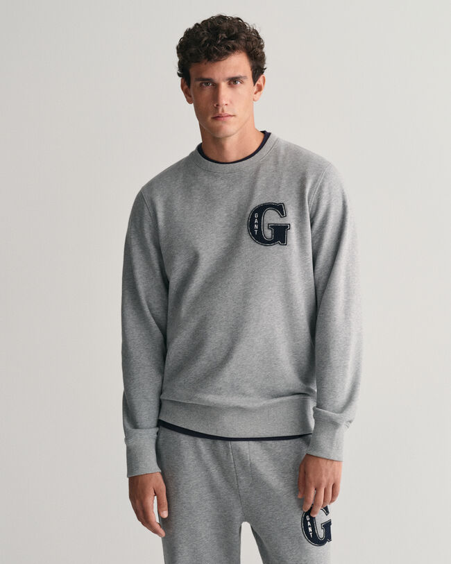 G Graphic sweatshirt med rund hals