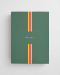 Randig satinpyjamas i presentförpackning