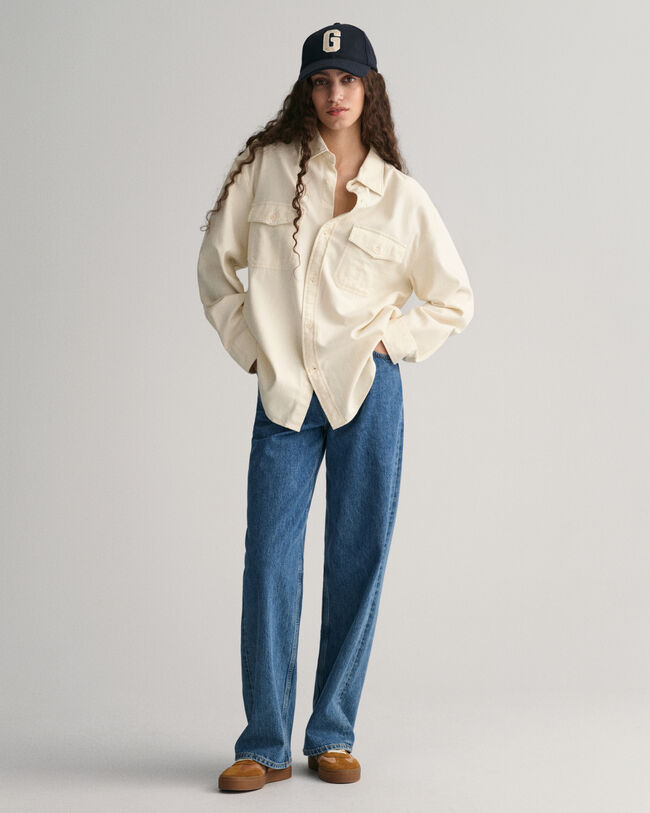 Relaxed fit utilityskjorta