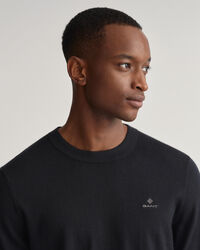 Crew neck tr&ouml;ja i bomull och kashmir