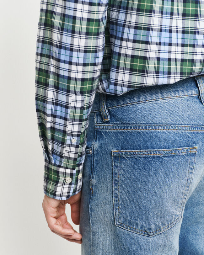 Regular fit Archive rutig oxfordskjorta