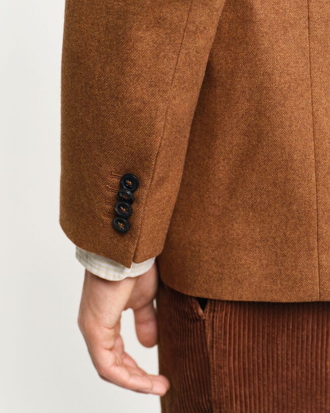 Oversized kostymkavaj i ull