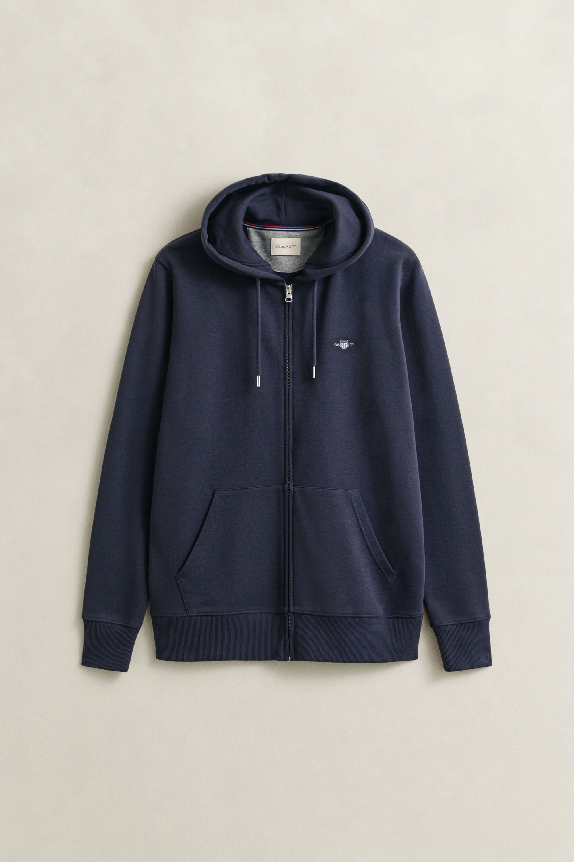 Shield hoodie med dragkedja