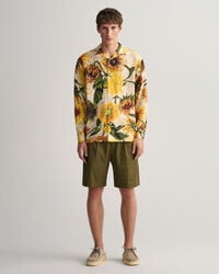 Kostymshorts i bomull och linne