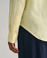 Regular fit skjorta i linnechambray