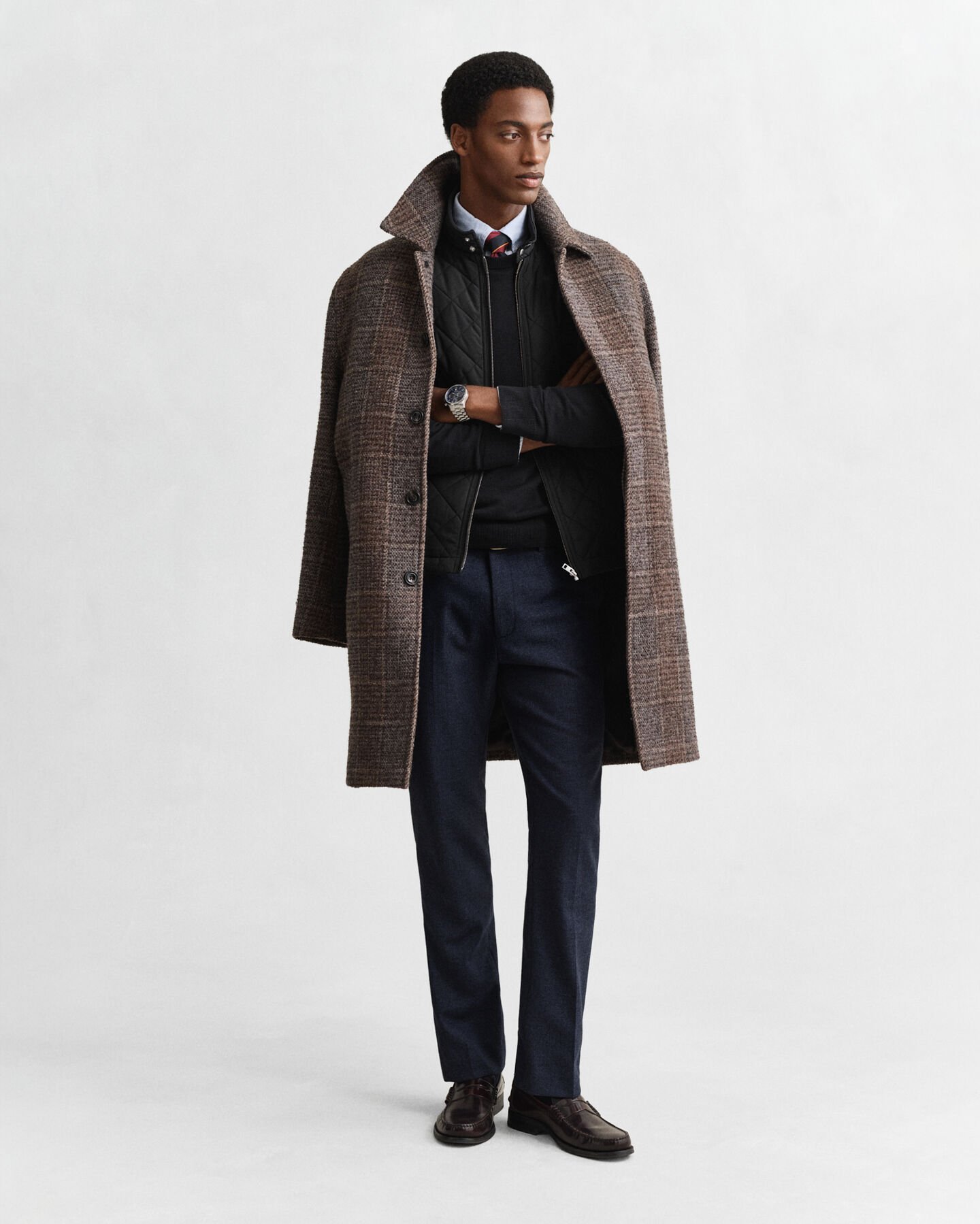 Quiltad Windcheater väst