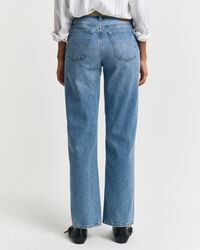 Rigid jeans med raka ben