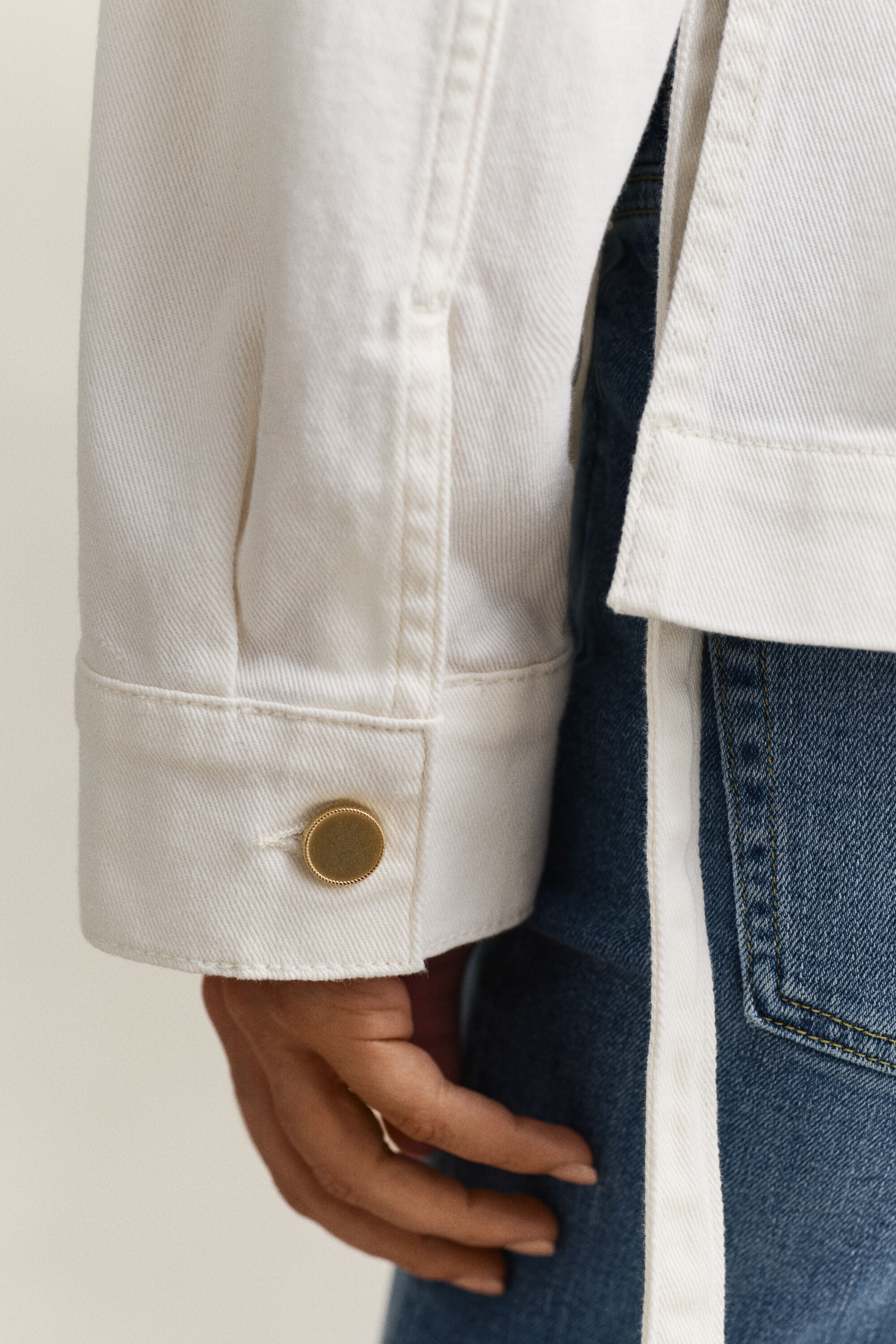 Denimjacka med bälte