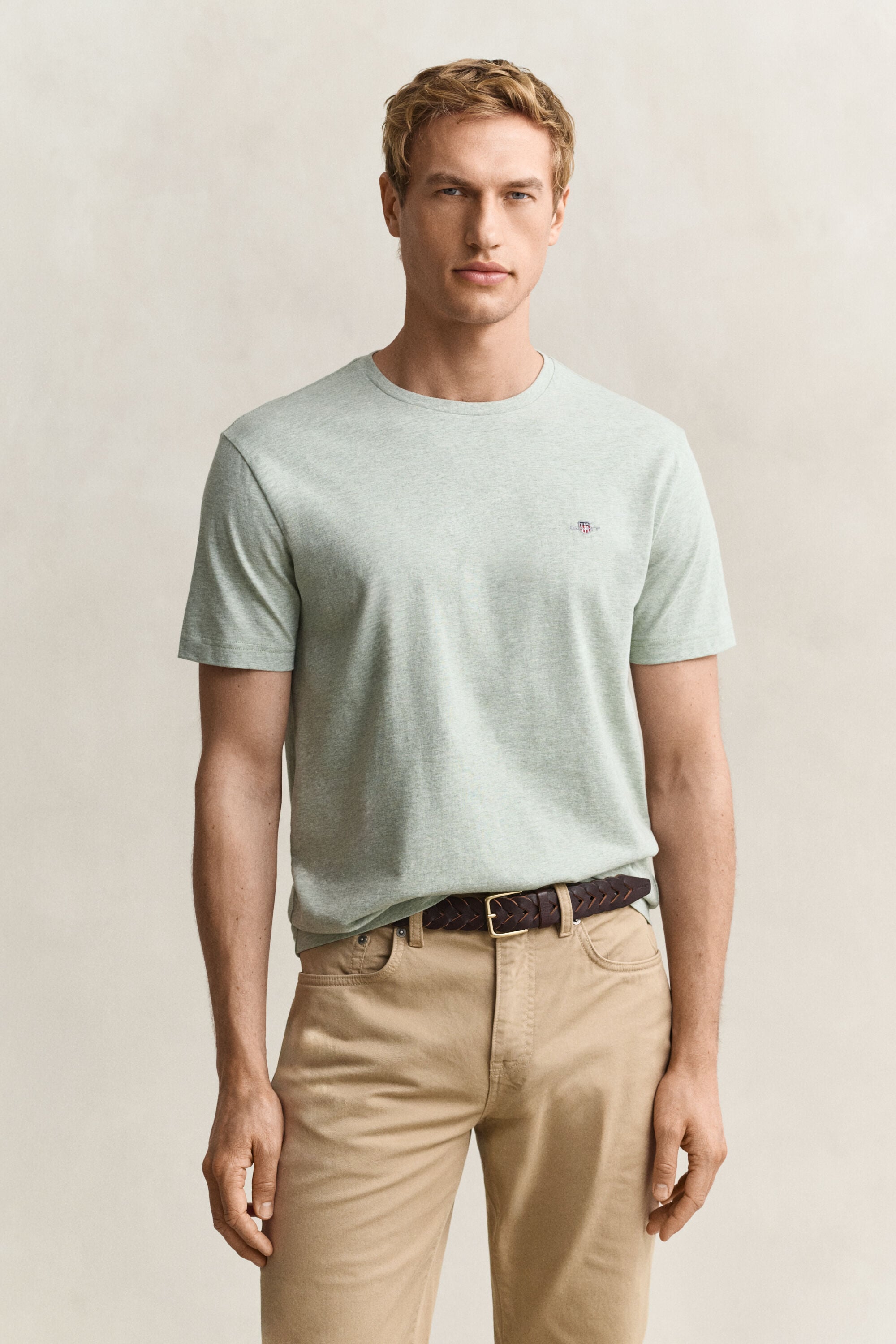 Regular fit T-shirt med sköld