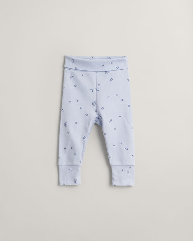 Baby leggings med stjärn- och G-mönster