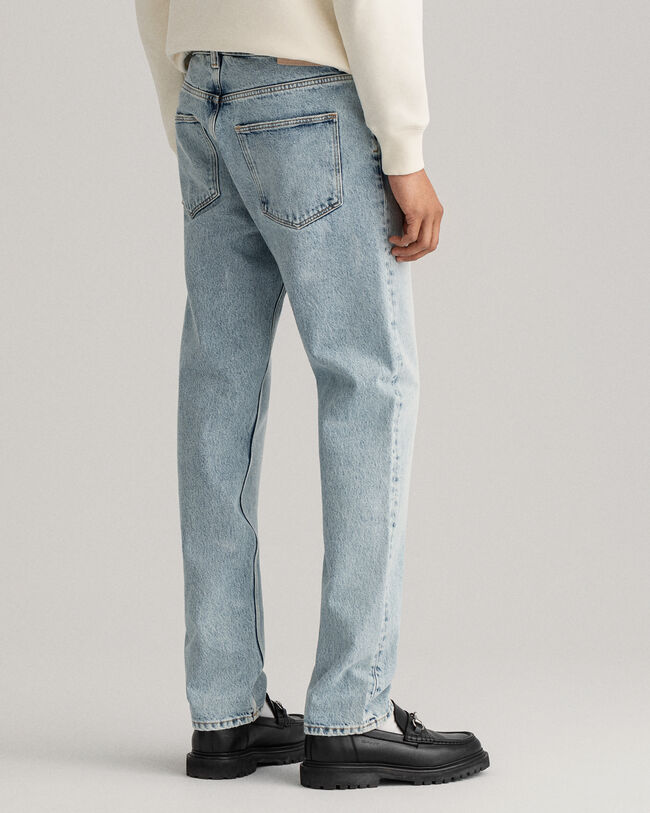 Heritage Worn tv&auml;ttade jeans
