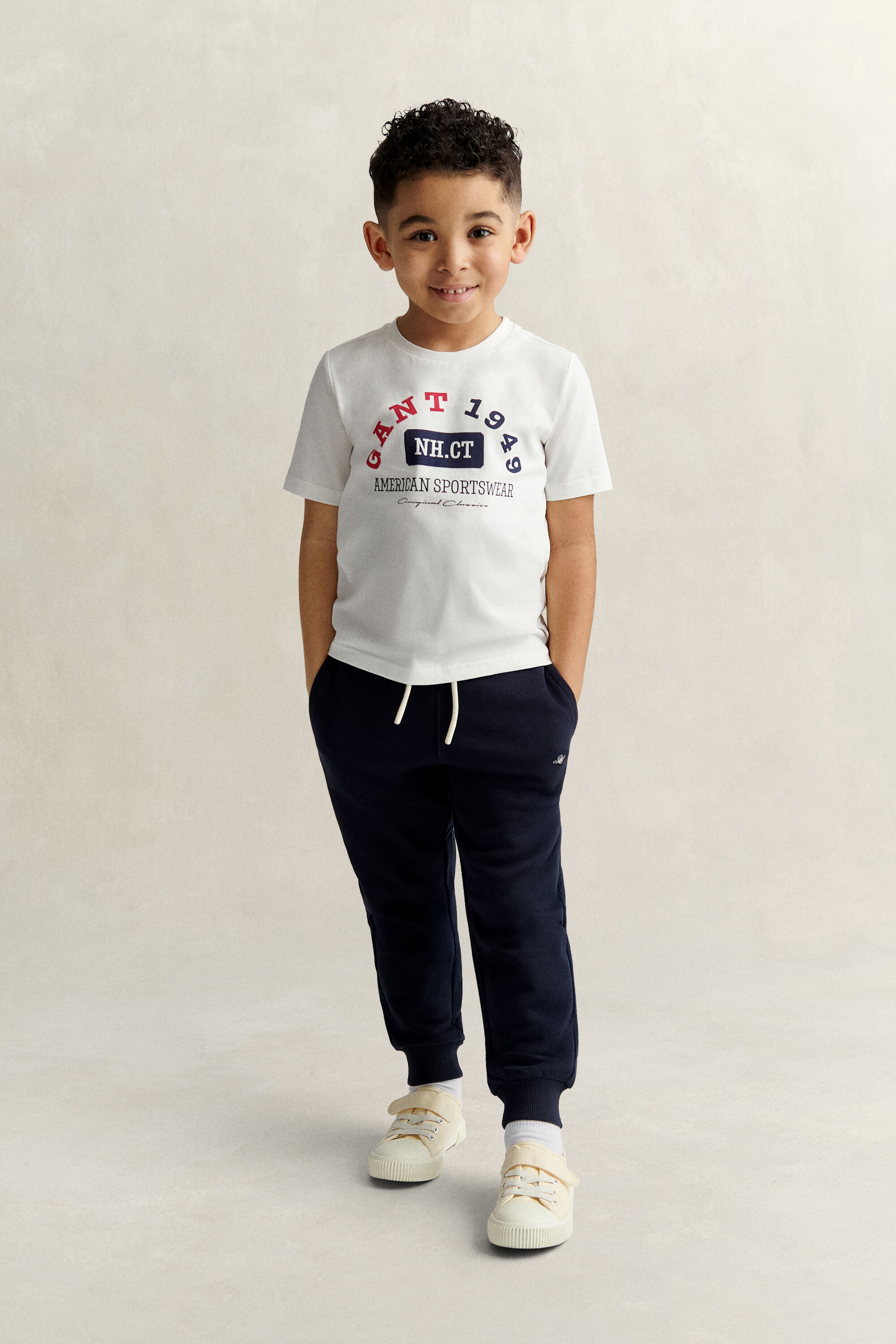 Boys T-shirt med kustmotiv
