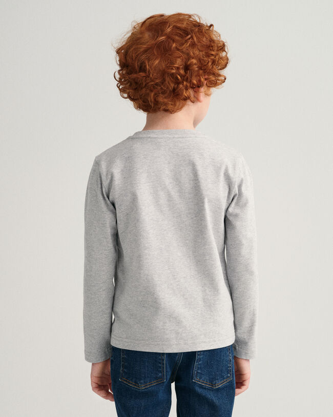 Boys Driving Dog l&aring;ng&auml;rmad t-shirt